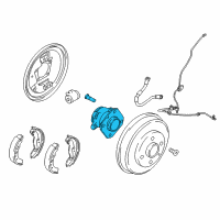 OEM Scion iA Rear Hub & Bearing Diagram - 42410-WB002