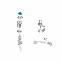 OEM Mercury Upper Mount Diagram - 3F2Z-18183-AA