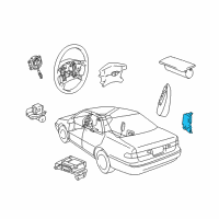 OEM 2001 Toyota Camry Side Sensor Diagram - 89860-33030