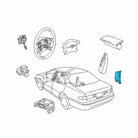 OEM 1999 Toyota Camry Side Sensor Diagram - 89860-33030