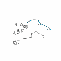 OEM 2007 Honda Accord Hose, Power Steering Feed Diagram - 53713-SDB-A01