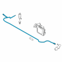 OEM 2015 BMW 750i Hose Line, Headlight Cleaning System Diagram - 61-67-7-182-525