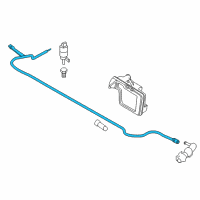 OEM BMW 535i GT xDrive Hose Line, Headlight Cleaning System Diagram - 61-67-7-182-525