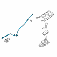 OEM 2019 Ford Police Interceptor Utility Shift Control Cable Diagram - BB5Z-7E395-E