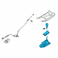 OEM Ford Edge Gear Shift Assembly Diagram - GT4Z-7210-HB