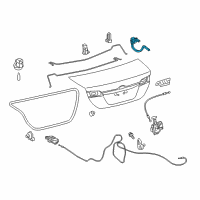 OEM 2013 Toyota Camry Hinge Diagram - 64510-06090