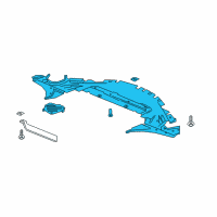 OEM Buick Underbody Shield Diagram - 84197387