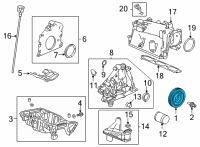 OEM 2022 Acura TLX PULLEY, CRANKSHAFT Diagram - 13810-6S9-A01