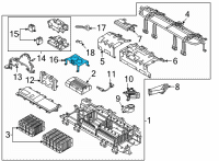 OEM 2022 Hyundai Sonata Battery Carriers Diagram - 37554L5000