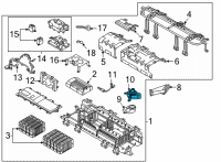 OEM 2020 Hyundai Sonata Blower Unit Assembly-Battery COOLI Diagram - 37580-L5000
