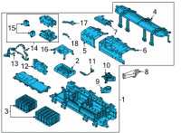 OEM Hyundai Sonata Battery System Assembly Diagram - 37501-L7000