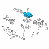 OEM 2018 Honda Accord Cover, Air Cleaner Diagram - 17210-6B2-A00