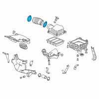 OEM 2022 Acura ILX Clamp, Air Flow (84) Diagram - 17314-5A2-A01