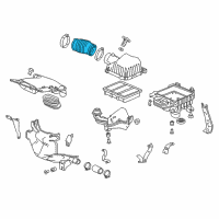 OEM 2018 Honda Accord Tube, Air Flow (A) Diagram - 17229-6B2-A00