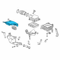 OEM Honda Accord Duct Assembly, Air Inlet Diagram - 17252-6B2-A00
