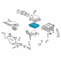 OEM 2019 Honda Accord Element Assembly, Air Cleaner Diagram - 17220-6B2-A00