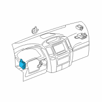 OEM 2003 Lexus GX470 Theft Warning Computer Assembly Diagram - 89730-60070