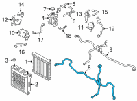 OEM 2021 BMW M850i xDrive Gran Coupe HOSE, REMOTE, COOLANT RADIAT Diagram - 17-12-8-679-008