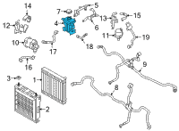 OEM 2017 BMW 750i xDrive Engine Coolant Reservoir Diagram - 17-13-8-610-658