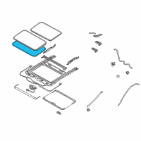 OEM Nissan Murano Weatherstrip-Lid Diagram - 91246-9W01A