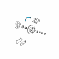 OEM Oldsmobile Delta 88 Brake Hose Diagram - 19173093