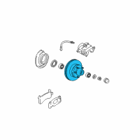 OEM Buick Front Brake Rotor Assembly Diagram - 19211904