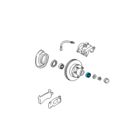 OEM 1989 GMC P2500 Outer Bearing Diagram - 457049