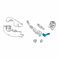 OEM 2018 Ford Police Interceptor Utility Signal Switch Diagram - GB5Z-13341-BB