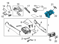 OEM 2022 Toyota Mirai Shifter Assembly Diagram - 33550-62040