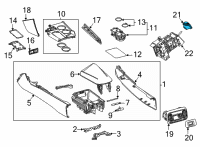 OEM 2021 Toyota Mirai Shift Knob Diagram - 33504-62050