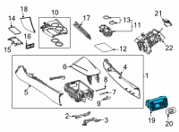 OEM 2021 Toyota Mirai Rear Panel Diagram - 58903-62030