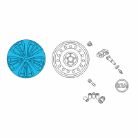 OEM 2016 Kia Sorento Wheel Assembly-Aluminum Diagram - 52910C5230
