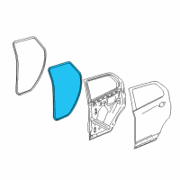 OEM 2021 Chevrolet Equinox Door Weatherstrip Diagram - 84133958