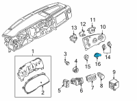 OEM 2014 Ford E-150 Bulb Diagram - FOZZ-13B765-A