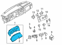 OEM 2014 Ford E-350 Super Duty Cluster Diagram - EC2Z-10849-EA