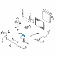 OEM BMW 750Li Ventilation Line, Engine Diagram - 17-12-7-619-702