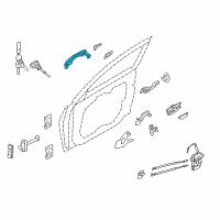 OEM 2014 Hyundai Azera Door Handle Assembly, Exterior Diagram - 82651-3V020-AA