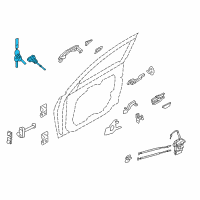 OEM 2016 Hyundai Azera Door Key Sub Set, Left Diagram - 81970-3VA10