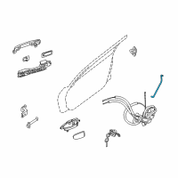 OEM 2011 Nissan Altima Rod-Key Lock, LH Diagram - 80515-JB100