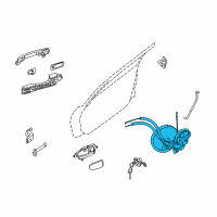 OEM 2009 Nissan Altima Front Left (Driver-Side) Door Lock Actuator Diagram - 80501-JB100