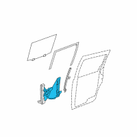 OEM Dodge Grand Caravan Window Regulator 2 Pin Motor Diagram - 68030661AA