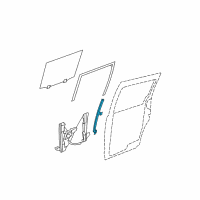 OEM 2011 Chrysler Town & Country Channel-Glass Run Diagram - 5020842AB