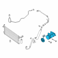 OEM 2019 Nissan Titan Compressor Assy-Cooler Diagram - 92600-9FU3A