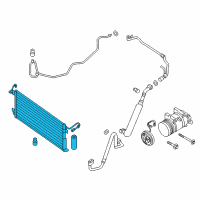 OEM 2017 Nissan Titan Condenser & Liquid Tank Assy Diagram - 92100-EZ30A