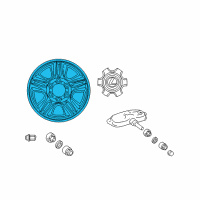 OEM Lexus Wheel, Disc Chrome P Diagram - 4261A-60080