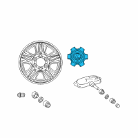 OEM Lexus GX470 Ornament Sub-Assy, Wheel Hub Diagram - 42603-60640