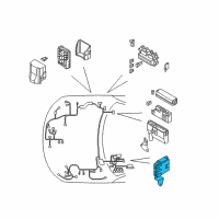 OEM 2004 Infiniti FX35 Body Control Module Controller Assembly Diagram - 284B1-CG301