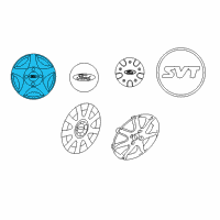 OEM 2003 Ford Focus Wheel Cover Diagram - 1S4Z-1130-AA