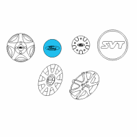 OEM 2004 Ford Focus Wheel Cap Diagram - 2M5Z-1130-AB