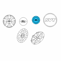 OEM 2001 Ford Focus Wheel Cap Diagram - YS4Z-1130-BB